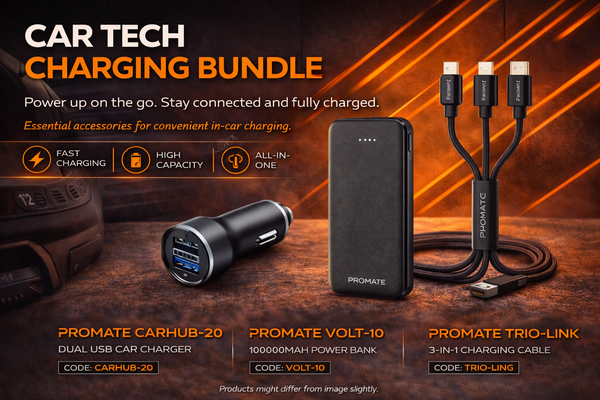 Car Tech Charging Bundle - Promate Edition