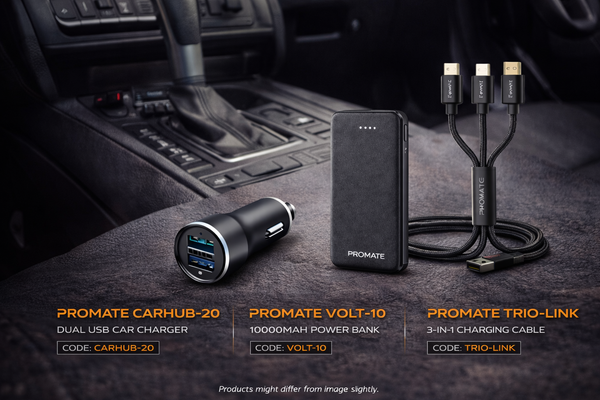 Car Tech Charging Bundle - Promate Edition