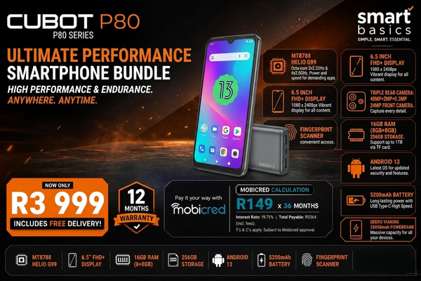 Cubot P80 & Geeko Viaking Power Combo