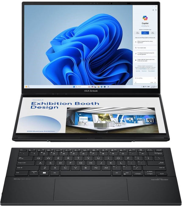 The Ultimate Power Play Bundle: ASUS Zenbook Duo UX8406 & Port Designs Melbourne 15.6 Inch Backpack Case.
