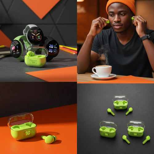 Daily Hustle Bundle|| Earbuds & TrackMaster Smart Watch