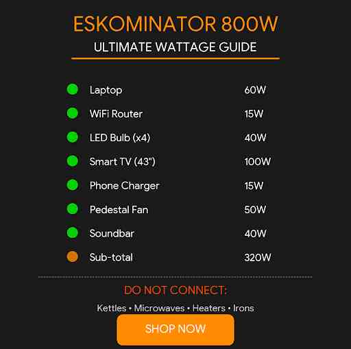 Eskominator - 800W Inverter & Charger Bundle⚡️