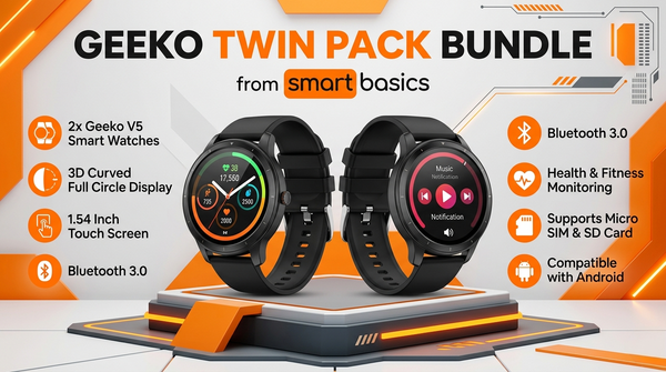 Geeko Smart Watch Twin Pack