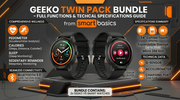 Geeko Smart Watch Twin Pack