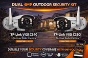 Dual 4MP Outdoor Security Kit
