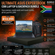 The Ultimate Professional Mobility Bundle: ASUS ExpertBook B1503 Core 3 Laptop & Port Courchevel 17.3" Urban Backpack