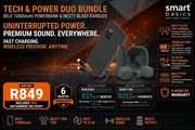 The Tech & Power Duo Bundle: Belv 10000mAh Powerbank & Nesty Blast Earbuds
