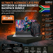 The Ultimate Everyday Value Bundle: Acemagic LX15 Pro Laptop & Port Courchevel 17.3" Urban Backpack