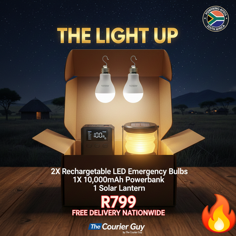 Loadshedding Light Up🌟 LED Lights and Powerbank Combo