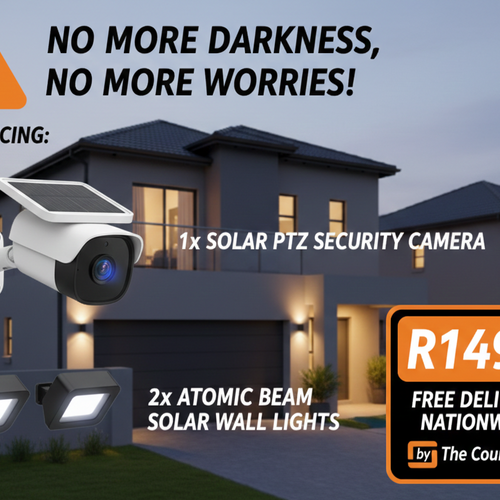 The Power Up 💡|Solar Camera & x2 Solar Beam Lights Combo
